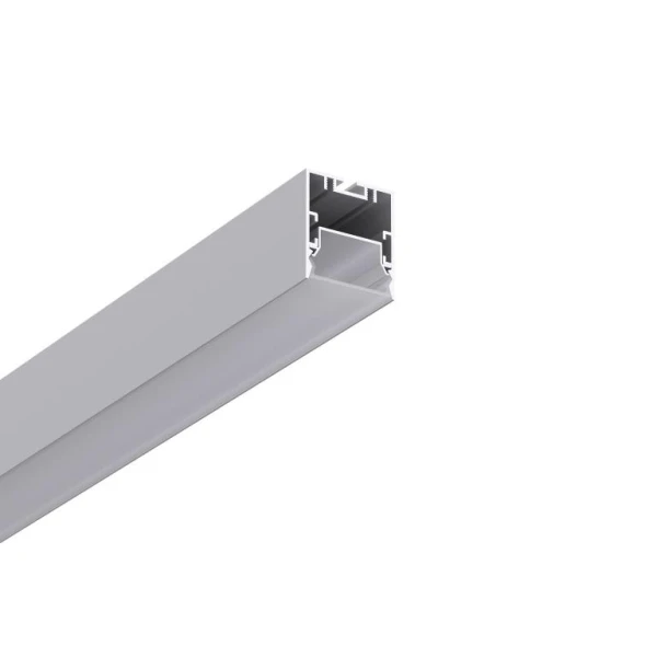 Алюмінієвий профіль KLP3540_3 KLOODI для LED стрічок, з відсіком для блоків і розсіювачем підвісного монтажу 3м. (Ціна за 1 штуку) - Фото 4