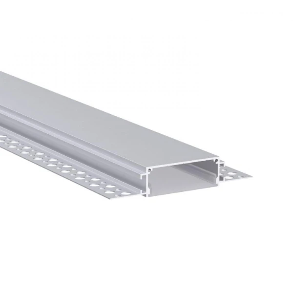 Алюмінієвий профіль KLP5020TR_3 100*18 (мм) KLOODI для LED стрічок, з розсіювачем врізного монтажу під шпаклівку 3м. (Ціна за 1 штуку) - Фото 5