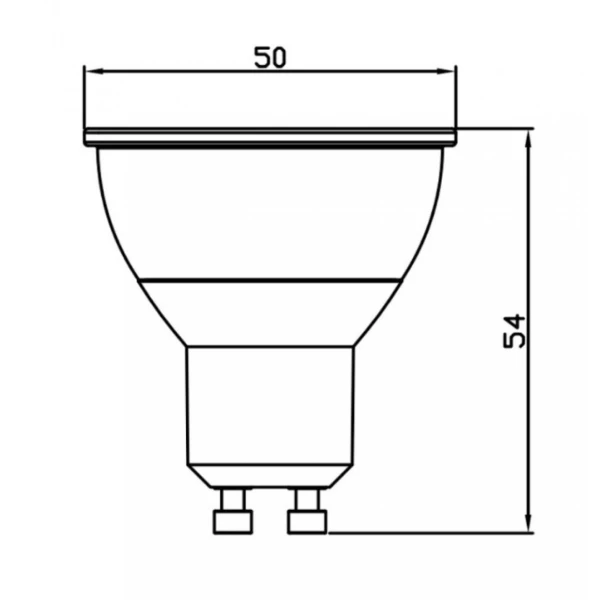 Лампочка LED GU10 7W 3000К 525Lm Kloodi KDGU10-7WSMD 3K - Фото 2