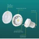 Лампочка LED GU10 7W 3000К 525Lm Kloodi KDGU10-7WSMD 3K