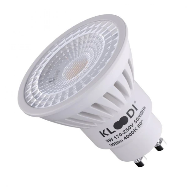 Лампочка LED GU10 9W 4000К 900Lm Kloodi KDGU10-9WSMD 4K 60D - Фото 2