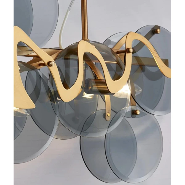 Люстра підвісна KLOODI DECO CH-AL0908 GD/GR - Фото 4