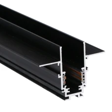 Шинопровід вбудований 2м для гіпсокартону 12мм Kloodi KDMG-TRX 2M BK. Магнітний трек