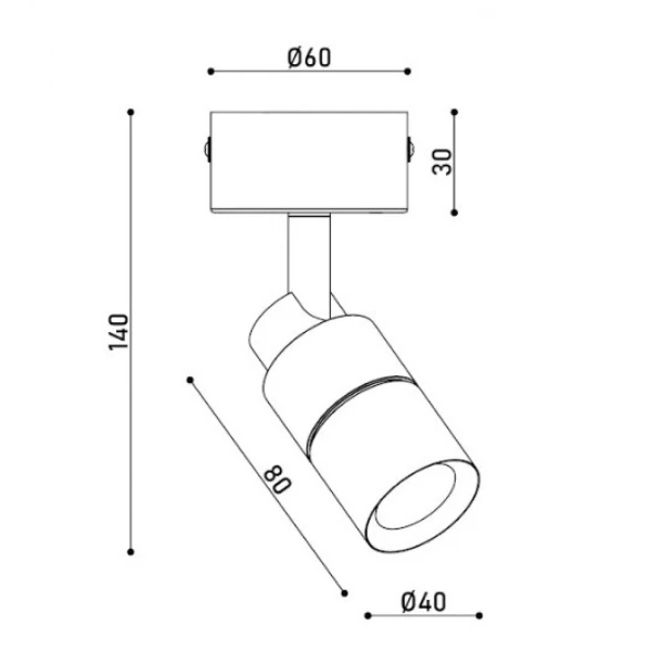 Світильник спот KLOODI KD-02 5W 3K WH - Фото 3