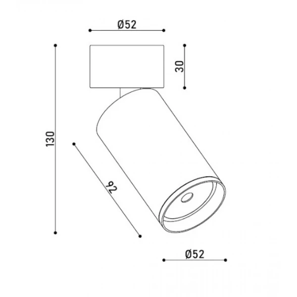 Світильник спот KLOODI KD-MIO CE BK - Фото 3