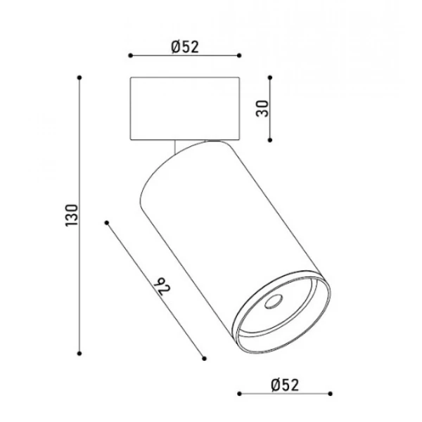 Світильник спот KLOODI KD-MIO CE WH - Фото 3