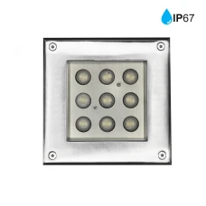 Kloodi KDGL-SC160X160 9W 3K 30D. Світильник грунтовий