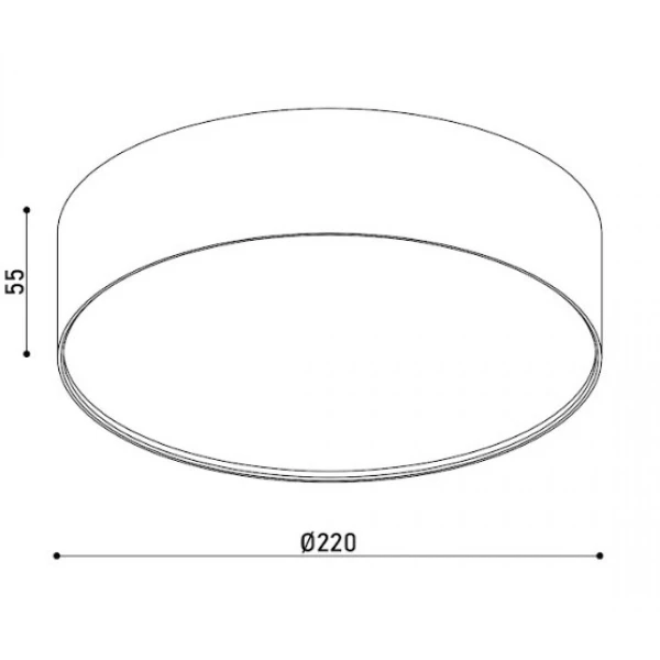 Світильник світлодіодний накладний KLOODI KD-MONZA220 27W 4К WH - Фото 3