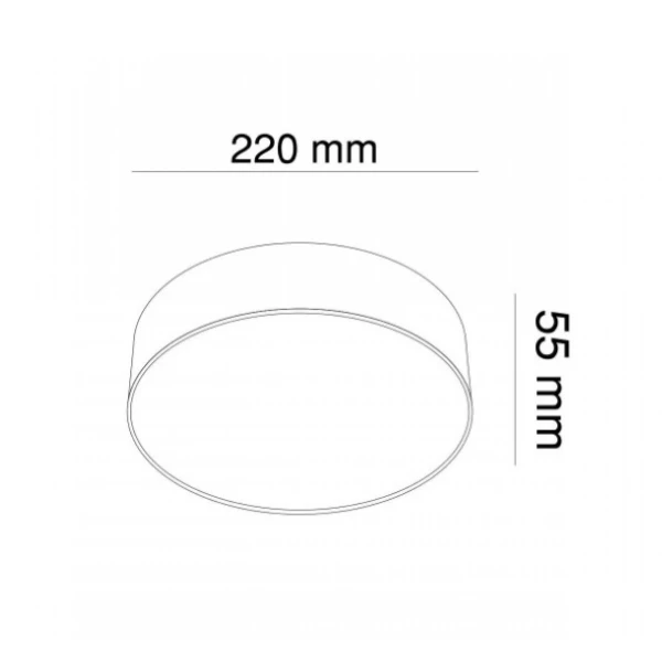 Світильник світлодіодний накладний KLOODI KD-MONZA220 27W 4К WH - Фото 5