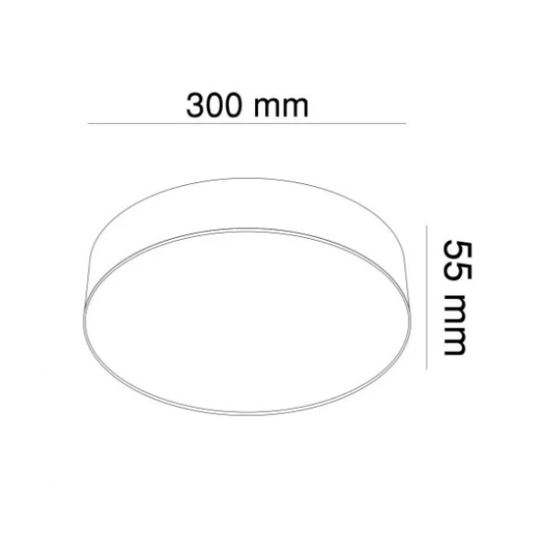 Світильник світлодіодний накладний KLOODI KD-MONZA300 36W 3К WH - Фото 4