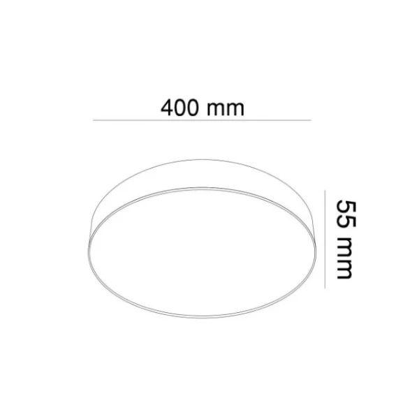 Світильник світлодіодний накладний KLOODI KD-MONZA400 48W 3К WH - Фото 4