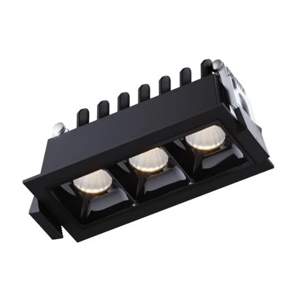 Світильник точковий врізний KLOODI KD-036Q 3K BK - Фото 1