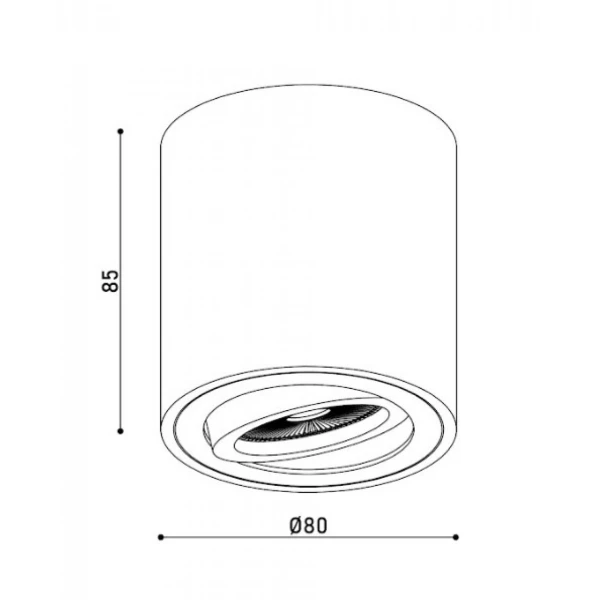 Точковий світильник KLOODI KD-1201 WH - Фото 3