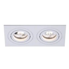 Kloodi KD-BASE SQ92x175 GU10 WH. Точковий світильник врізний