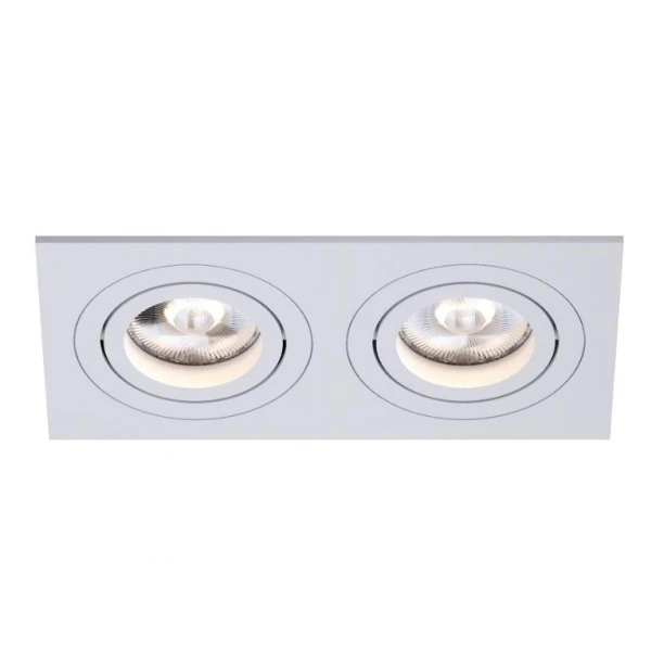 Світильник точковий врізний KLOODI KD-BASE SQ92x175 GU10 WH - Фото 1