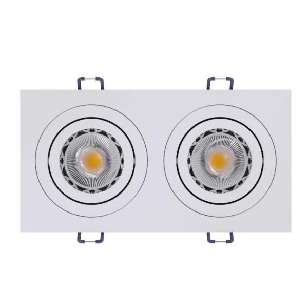 Світильник точковий врізний KLOODI KD-BASE SQ92x175 GU10 WH - Фото 2
