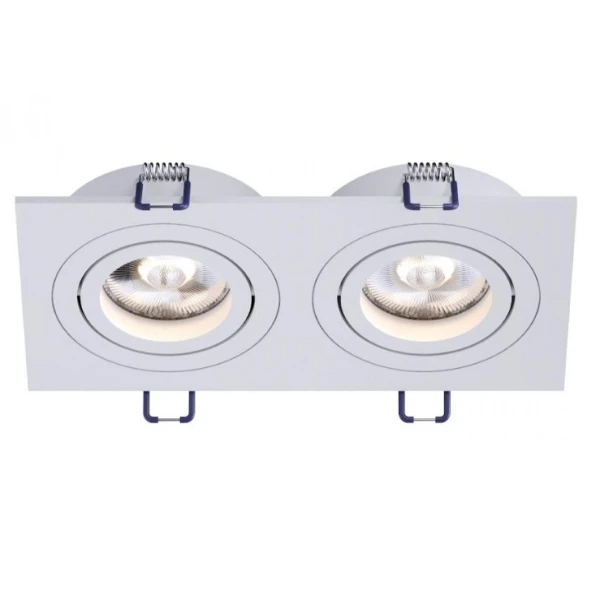 Світильник точковий врізний KLOODI KD-BASE SQ92x175 GU10 WH - Фото 3