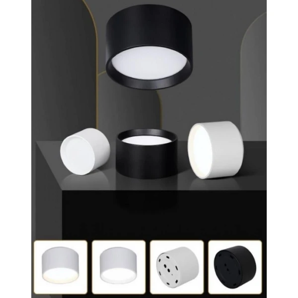 Точковий світильник KLOODI KD-RONDO120 12W 4K BK - Фото 4