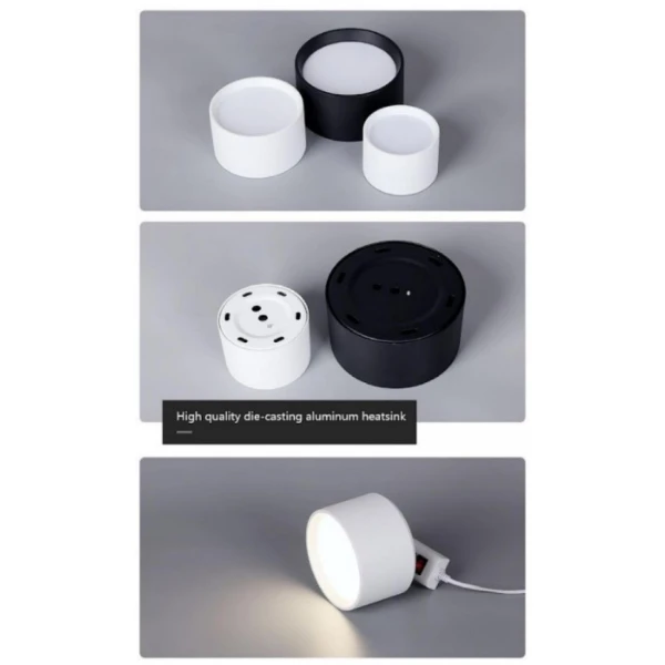 Точковий світильник KLOODI KD-RONDO120 12W 4K BK - Фото 5