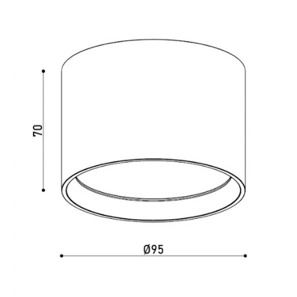 Точковий світильник KLOODI KD-RONDO95 9W 3K WH - Фото 5