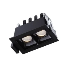 Kloodi KD-024Q 3K BK. Точковий світильник врізний