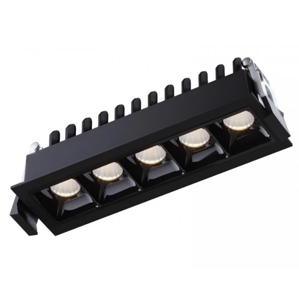 Світильник точковий врізний KLOODI KD-0510Q 3K BK - Фото 1