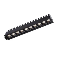 Kloodi KD-POINT 10X2 20W 3K BK. Точковий світильник врізний