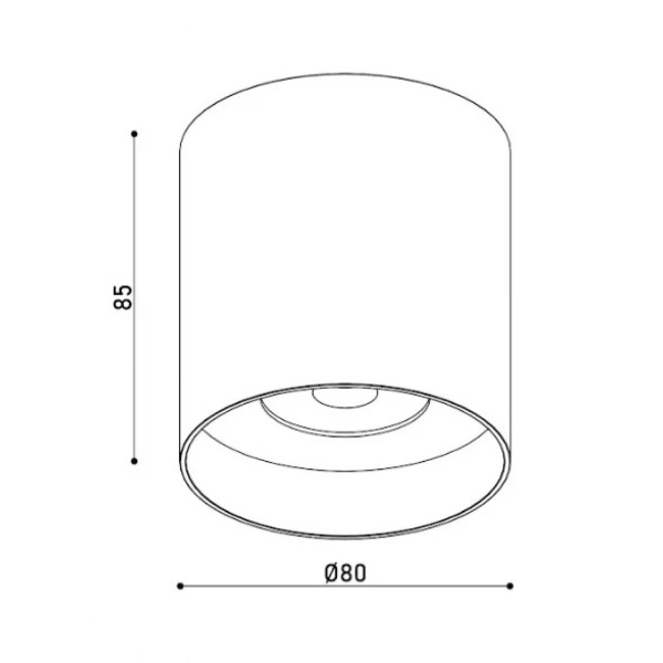 Точковий світильник KLOODI KD-Q052 12W 3К WH - Фото 3