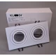 Світильник точковий врізний KLOODI KD-BASE SQ92x175 GU10 WH