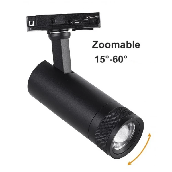 Світильник трековий KLOODI KD-FOCUS 15W 4K BK - Фото 4