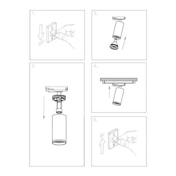 Світильник трековий KD-MIO TR BK Kloodi - Фото 6