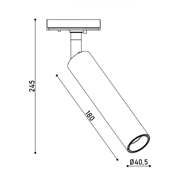 Світильник трековий KLOODI KD-NARO180 7W 4K WH - Фото 3