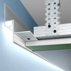 Alumax АПТШ-15 38,6*55 (мм). Профіль тіньового шва з розсіювачем 3 м. (Ціна за 1 м.п.)