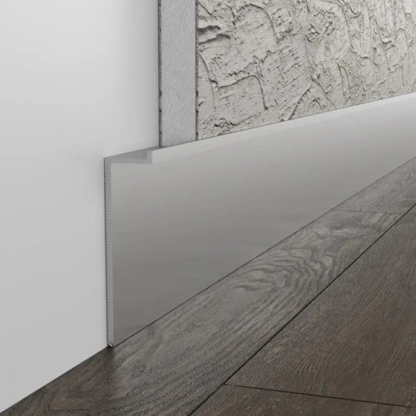 Алюмінієвий плінтус прихованого монтажу ПТШ-70 Alumax (Ціна за 1 м.п.) - Фото 3