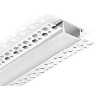 Kloodi KLP2110TR 28,5*14 (мм). Врізний алюмінієвий профіль під шпаклівку, з розсіювачем 3м. (Ціна за 1 штуку)
