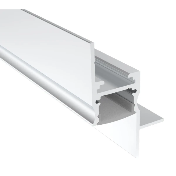 Алюмінієвий врізний профіль KLP5113TR_3 для LED стрічок, з розсіювачем KLOODI 3м. (Ціна за 1 штуку) - Фото 1