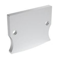 Kloodi KLP158 EC. Заглушка алюмінієва з двома отворами для гвинтів до LED профілю KLP158