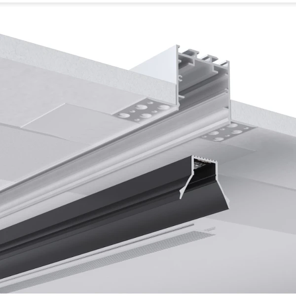 Алюмінієвий врізний профіль під шпаклівку KLP165 для LED стрічок, KLOODI 2м. (Ціна за 1 шт) - Фото 3