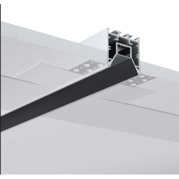 Алюмінієвий врізний профіль під шпаклівку KLP165 для LED стрічок, KLOODI 2м. (Ціна за 1 шт) - Фото 5