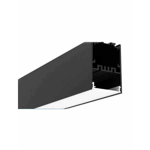 Алюмінієвий профіль KLP4075 KLOODI для LED стрічок накладного та підвісного монтажу 2,5 м (Ціна за 1 штуку) - Фото 1