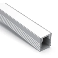 Kloodi KLP0809_2 8*9 (мм). Підвісний та накладний алюмінієвий профіль для LED стрічок, з розсіювачем PC 2 м. (Ціна за 1 штуку)