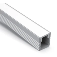 Kloodi KLP0809_2 8*9 (мм). Підвісний та накладний алюмінієвий профіль для LED стрічок, з розсіювачем PC 2 м. (Ціна за 1 штуку)