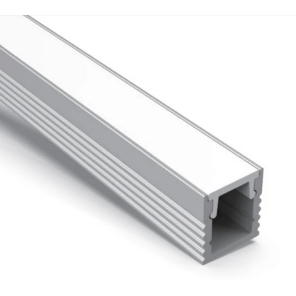 Алюмінієвий профіль KLP0809_2 KLOODI для LED стрічок, з розсіювачем накладного та підвісного монтажу 2м. (Ціна за 1 штуку) - Фото 1