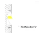 Алюмінієвий профіль KLP082_3 WH KLOODI для LED стрічок, з розсіювачем врізного монтажу під шпаклівку 3м. (Ціна за 1 штуку)