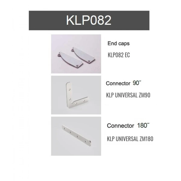 Алюмінієвий профіль KLP082_3 WH KLOODI для LED стрічок, з розсіювачем врізного монтажу під шпаклівку 3м. (Ціна за 1 штуку) - Фото 4