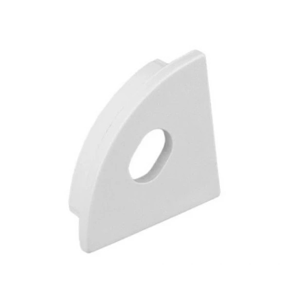 Заглушка пластикова з отвором, сіра KLP1111 EC для LED профілю KLP1111_2 KLOODI, 1 шт.