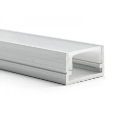 Kloodi KLP1408_2 14*8 (мм). Підвісний та накладний алюмінієвий профіль для LED стрічок, з розсіювачем PC 2м. (Ціна за 1 штуку)