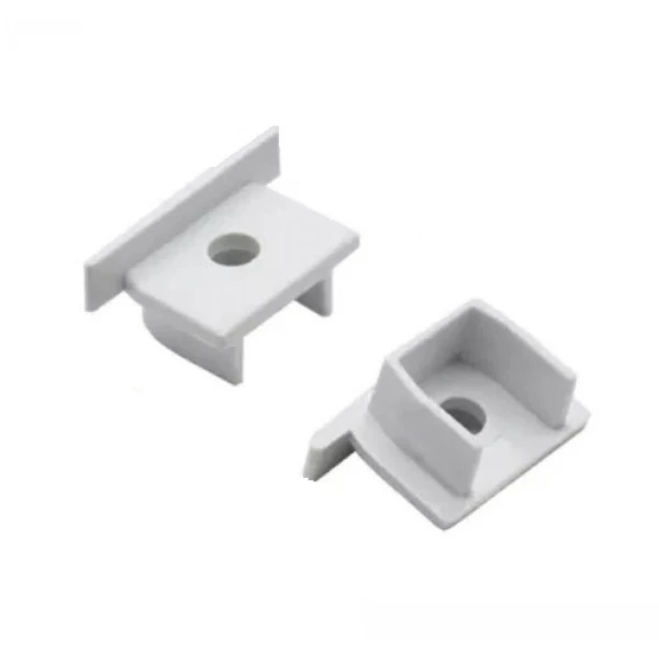 Заглушка пластикова з отвором, сіра KLP1612KR EC для LED профілю KLP1612KR_2 KLOODI, 1 шт.