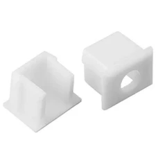 Kloodi KLP1612 EC. Заглушка пластикова з отвором, сіра до LED профілю KLP1612_2