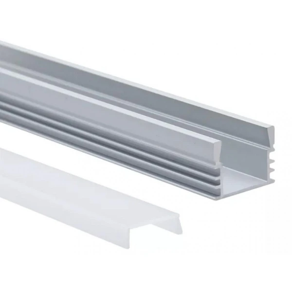 Алюмінієвий профіль KLP1612_2 KLOODI для LED стрічок, з розсіювачем накладного та підвісного монтажу 2м. (Ціна за 1 штуку) - Фото 5